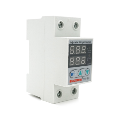 Захисне реле з контролем струму та напруги SVP-916, 80A, 220В, на DIN-рейку, 36х65х85 мм