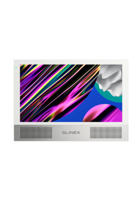 AHD відеодомофон Slinex Sonik 10 (white), 10” сенсорний IPS екран, запис руху, слот microSD, 248×177×21 мм