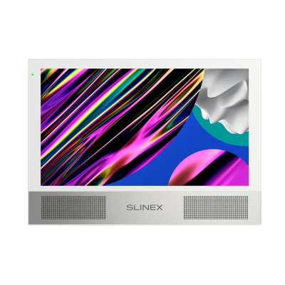 AHD відеодомофон Slinex Sonik 10 (white), 10” сенсорний IPS екран, запис руху, слот microSD, 248×177×21 мм