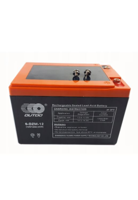 Тягова акумуляторна батарея AGM OUTDO 6-DZM-12, 12V 12Ah, (150 х 100 х 96), Q4