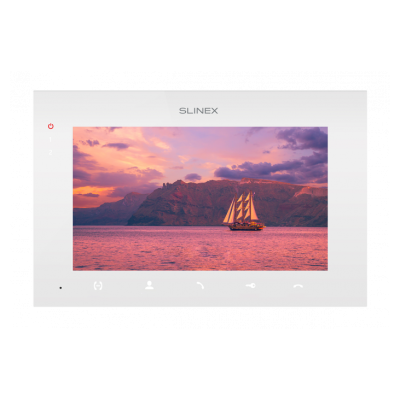 AHD відеодомофон Slinex SQ-07MTHD (white), 7” сенсорний IPS екран, запис руху, слот microSD, 197×127×20 мм