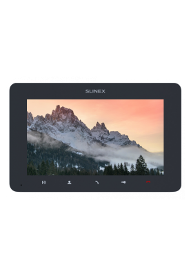 AHD відеодомофон Slinex SM-07MHD (dark grey), 7” TFT екран, запис руху, слот microSD, 193×123×18 мм
