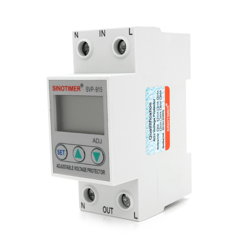 Захисне реле з контролем напруги SVP-915, 63A, 220В, на DIN-рейку, 35х65х85 мм
