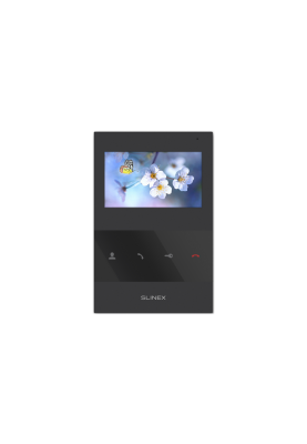 Аналоговий відеодомофон Slinex SQ-04 (black), 4,3” кольоровий екран TFT, 119×175×21 мм