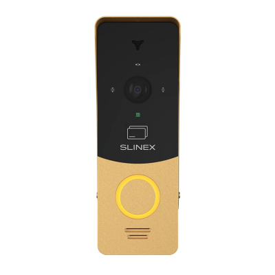 AHD панель виклику Slinex ML-20CRHD (black/gold), 2 Мп, EM-Marin зчитувач, кут огляду 115°, 45×130×24 мм