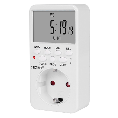 Розетка c цифровим недельним таймером Sinotimer TM519, 16A, 3000W, 230V
