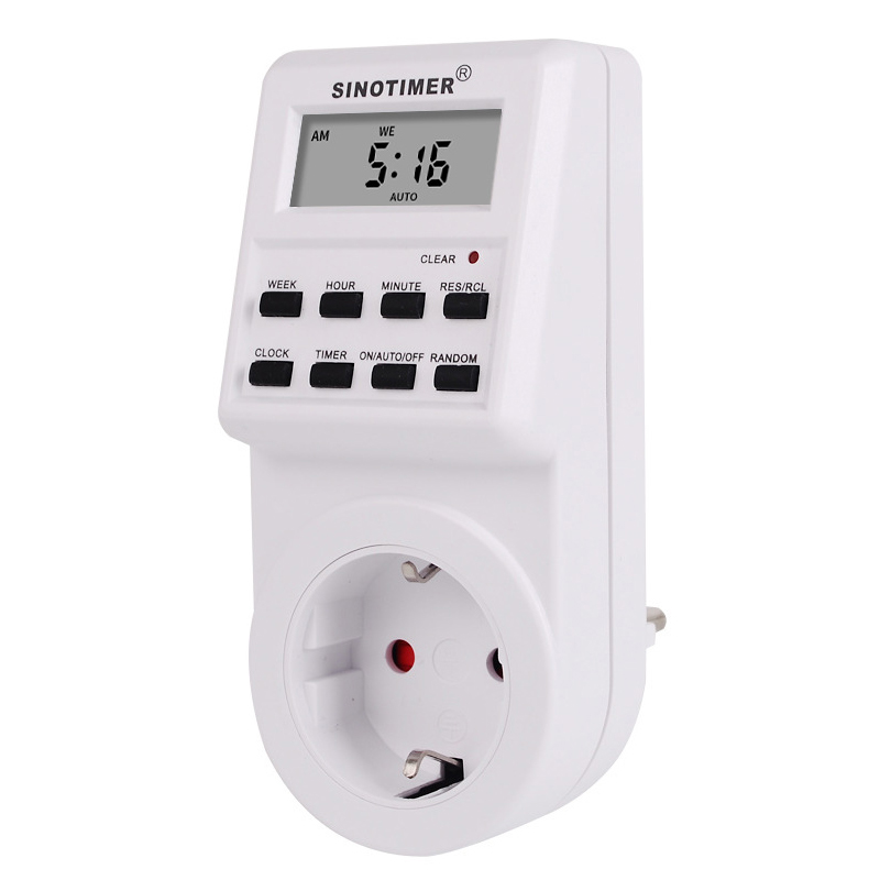 Розетка c цифровим тижневим таймером Sinotimer TM516, 16A, 3000W, 230V