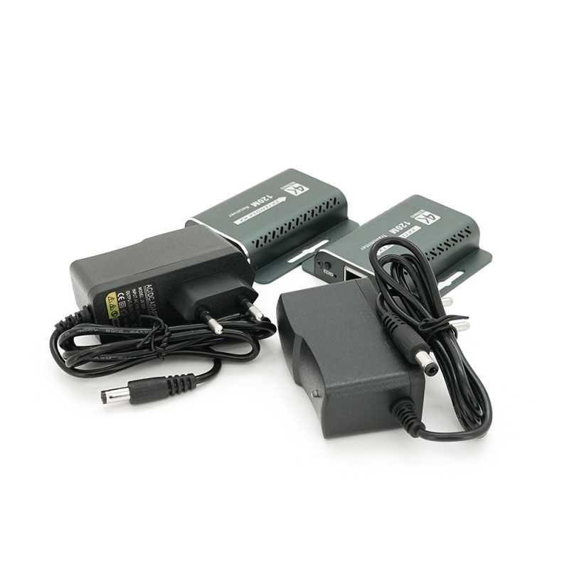 Одноканальний активний подовжувач HDMI сигналу кабелем UTP. Дальність передачі: до 120 метрів, cat5e/cat6e підтримка 4K30HZ