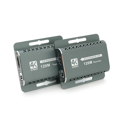 Одноканальний активний подовжувач HDMI сигналу кабелем UTP. Дальність передачі: до 120 метрів, cat5e/cat6e підтримка 4K30HZ