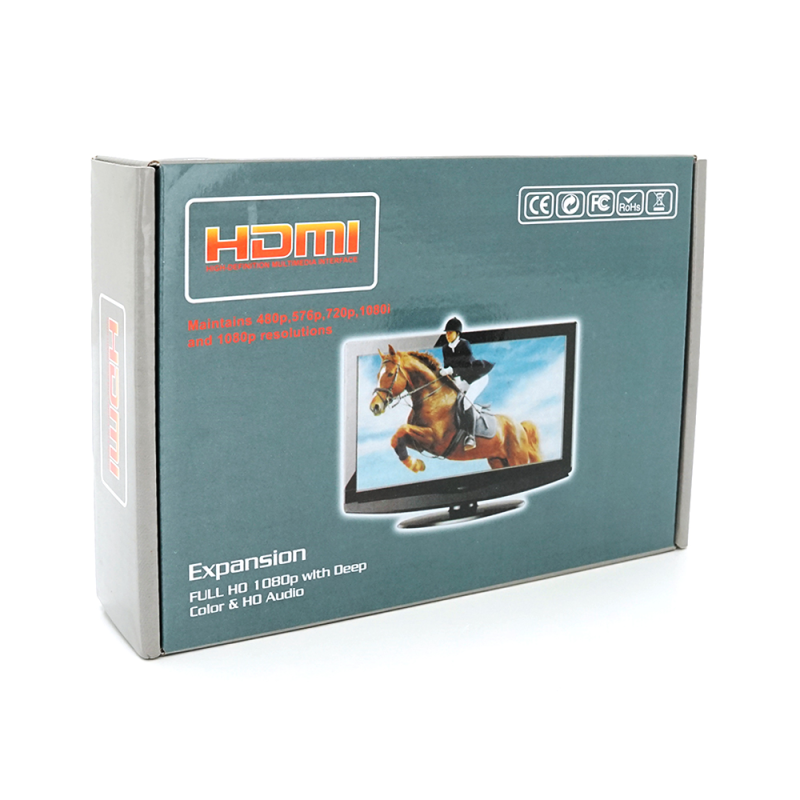 Одноканальний активний подовжувач HDMI сигналу кабелем UTP. Дальність передачі: до 60метрів, cat5e/cat6e 1080P/3D, Black
