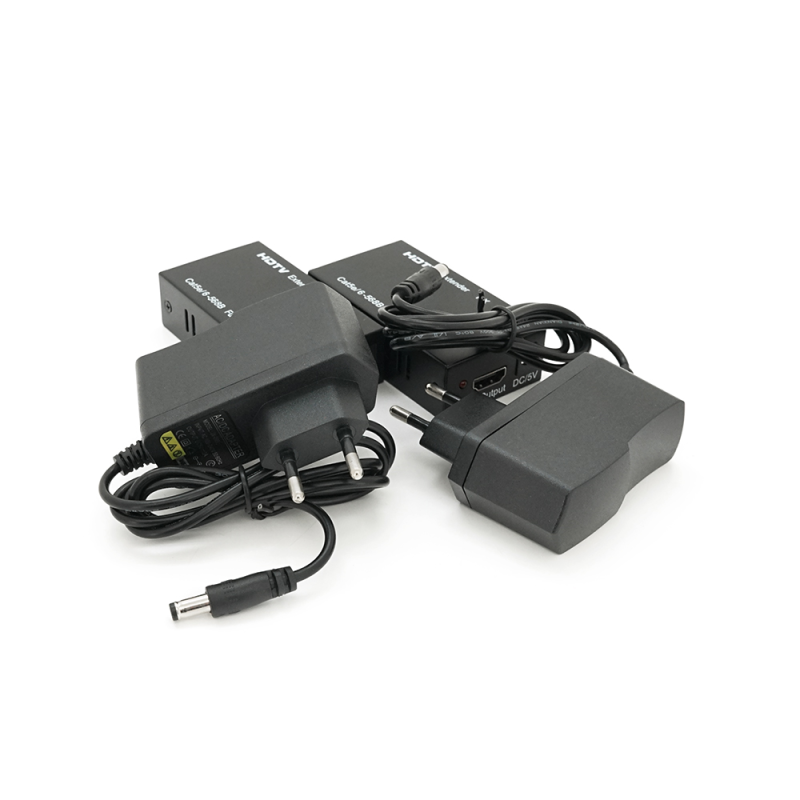 Одноканальний активний подовжувач HDMI сигналу кабелем UTP. Дальність передачі: до 60метрів, cat5e/cat6e 1080P/3D, Black