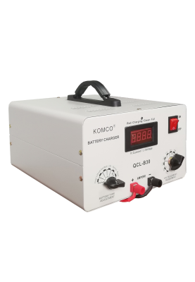 Зарядний пристрій для акумуляторів QCL-C30, AGM/LiFePO4, output:48V, 5А-40А, крокодили, 290x247x157mm