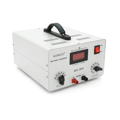 Зарядний пристрій для акумуляторів QCL-B30, AGM/LiFePO4, output:12-72V, 5А-40А, крокодили, 290x247x157mm