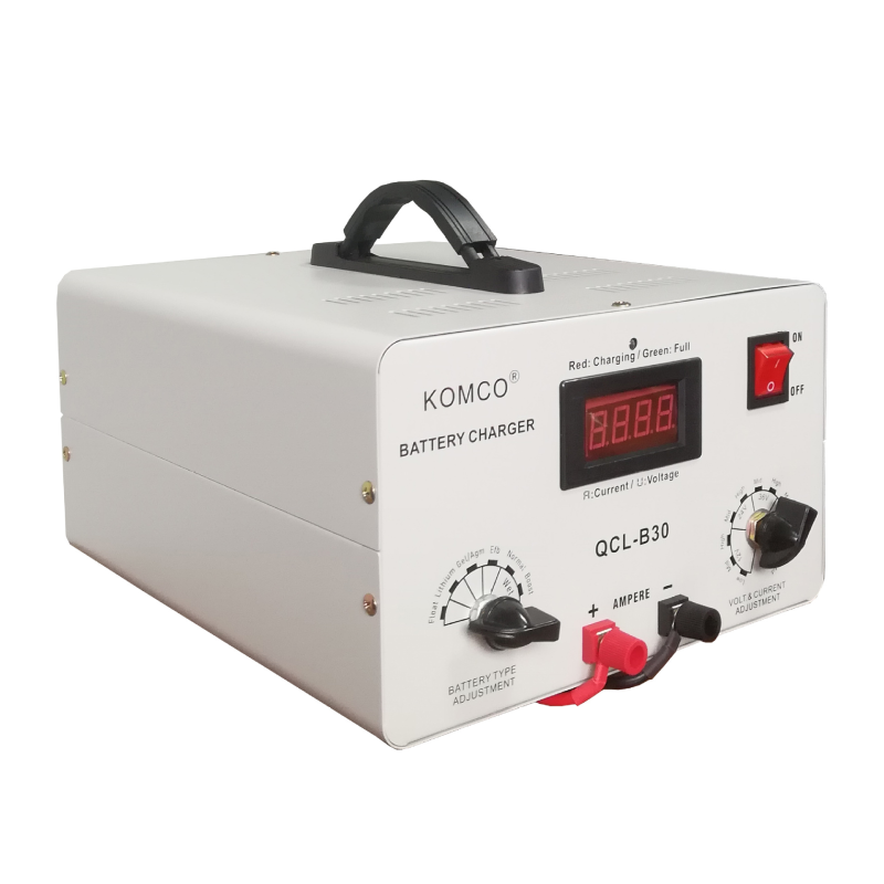 Зарядний пристрій для акумуляторів QCL-C30, AGM/LiFePO4, output:48V, 5А-40А, крокодили, 290x247x157mm