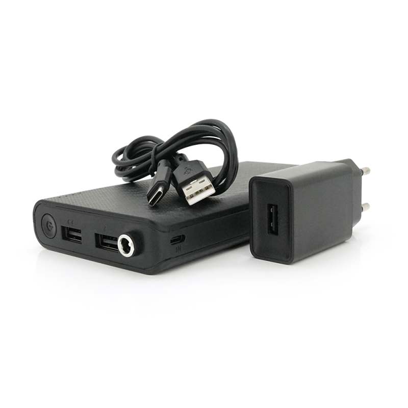 ДБЖ UPS-24W DC1024P для роутерів, Output: USB 5V/2A, DC9V,2.7A/12V,2A, 14000mAh(7*2000mAh), 155х75х23мм, 460грам, Black, BOX