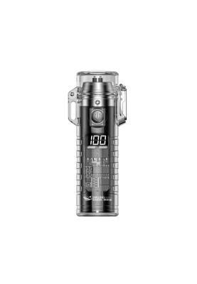 Ліхтар-шокер із запальничкою KY-BD, LED 3 режими, дальність 150м, Li-ion 260mAh, Type-C, IP56, 95x28mm, Black, BOX