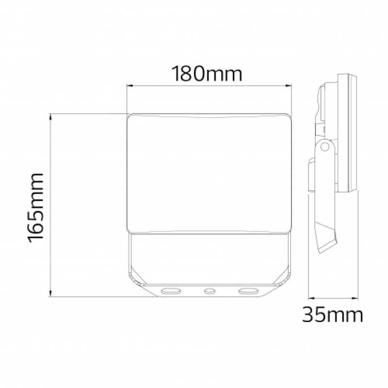 Прожектор SLIM LED 50W 6400K 5750Lm 170-265V IP65 білий