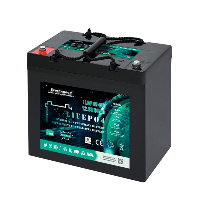 Акумуляторна батарея EVEREXCEED LiFePO4 12,8V 60Ah