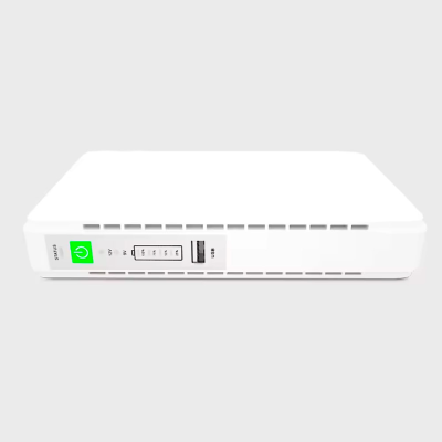 ДБЖ MIni Ups для роутерів/комутаторів POE-432EM, outputs: DC 9В/12В, POE 15В/24В, USB DC 5В/2A, 10400MAh(4*2600MAh), (160х28х105), White, BOX