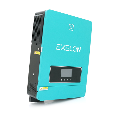Гібридний інвертор Exelon EMAX PRO-10.2 KVA, 10200VA/8000W, 48V, струм заряду 0-160A, MPPT (90-450VDC, 2/18A), 530x390x170mm, 16.2 kg
