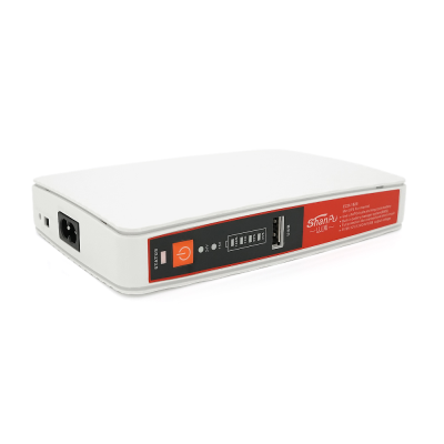 UPS для роутерів/комутаторів ECO-1825, 18W, OUT:USB-5V, DC-5V/9/12V, POE-15/24V, 1/2A, LiFePo4 8000mAh, 160x105x33mm, 0.4kg, White, BOX