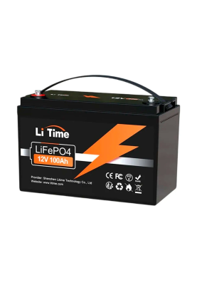 Акумуляторна батарея Li-TIME LiFePO4 12.8 50Ач 640Wh, M8, 170*198*166mm