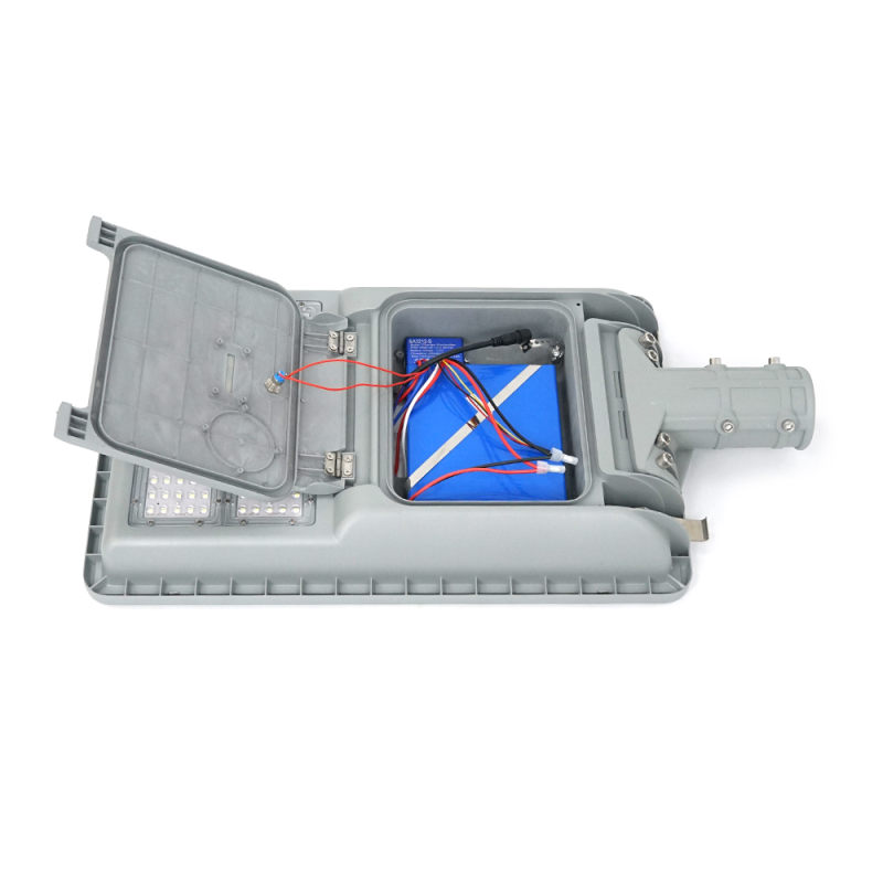 SOLAR LED-ліхтар Anern AN-ISSL-C-60W, 18V 30W, 144LED, 128WH LiFePO4, 150lm/w, 120°, заряд 6 ч, разряд 3 часа, IP66. Aluminium, 640*360*100mm