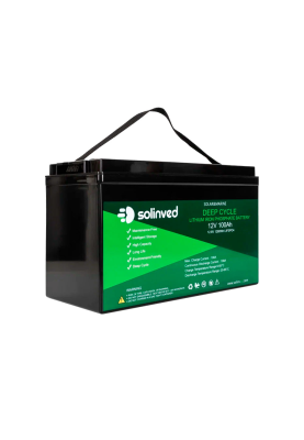 Акумуляторна батарея SOLINVED LiFePO4 12,8V 100Ah, 360x140x250mm, 13.4kg