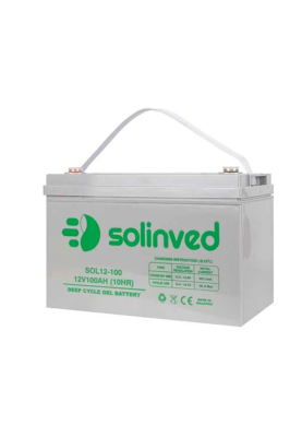 Акумуляторна батарея SOLINVED  100-12 GEL 12V 100 Ah (330 x 173 x 218), 30.4 kg Grey Q1/48
