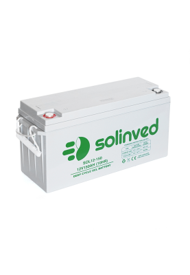 Акумуляторна батарея SOLINVED  150-12 GEL 12V 150 Ah (483 x 170 x 238), 43.6 kg Grey Q1/48