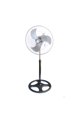 Вентилятор підлоговий метал KT1803 R18, поворот 120 °, 3 режими, 220V, White, ціна за ящик (3шт), Box