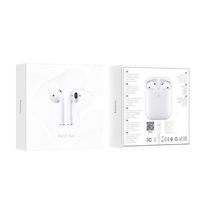 Навушники Bluetooth HOCO EW02, White, Кейс
