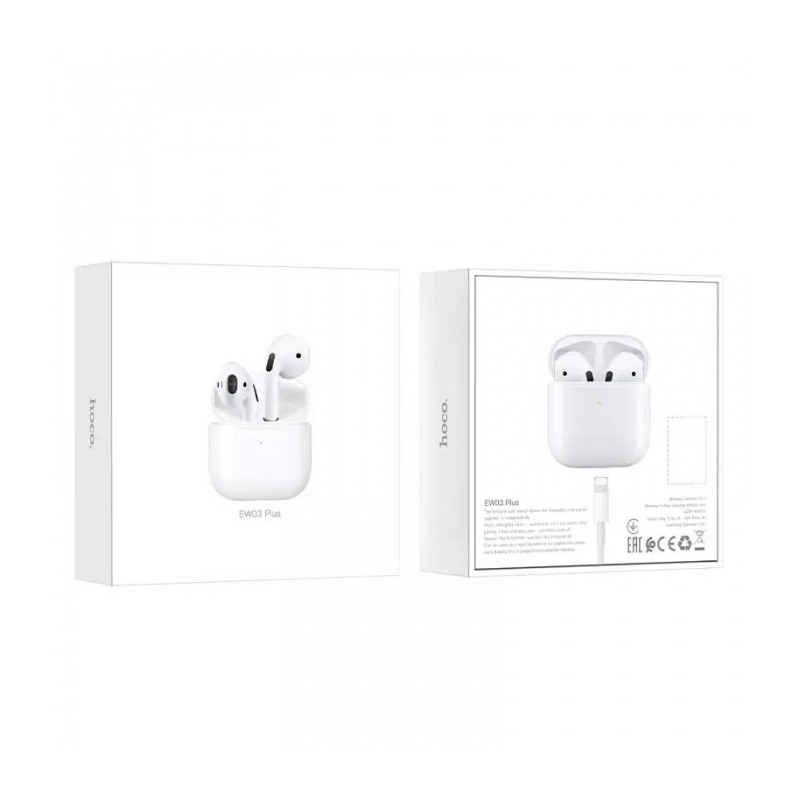 Навушники Bluetooth HOCO EW03, White, Кейс