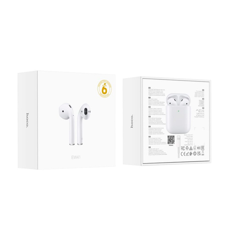 Навушники Bluetooth HOCO EW41, White, Кейс
