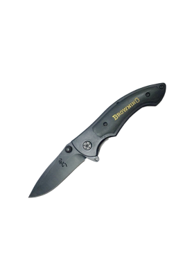 Ніж складний Browning 331 Black Titanium, алюміній + дерево, довжина 202 мм, 200 гр, Black