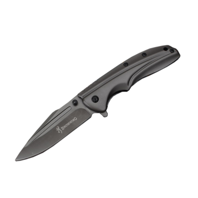 Ніж складний Browning-360, ручка сталь, довжина 223 мм, 253 гр, Black, Box