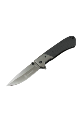Ніж складний Browning-A336, ручка сталь, довжина 212 мм, 170 гр, Black, Box