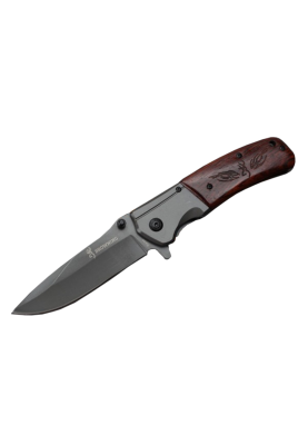 Ніж складний Browning-DA98, ручка сталь + дерево, довжина 223 мм, 238 гр, Box