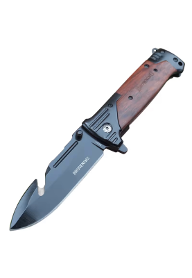 Ніж складний Browning-DA311, ручка сталь + дерево, довжина 232 мм, 310 гр, Box