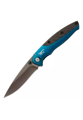 Ніж складний Browning-HC001 Blue, ручка сталь, довжина 220 мм, 250 гр, Box