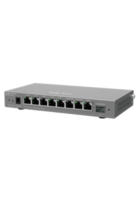 9-портовий гігабітний керований роутер Ruijie Reyee RG-EG209GS, LAN: 7×1000Base-T, 1×1GBase-X SFP, 1x1000WAN Base-T, 202 x 28 x 108 мм