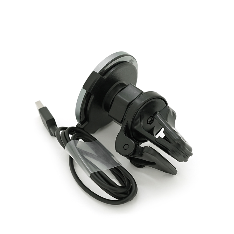 Автотримач Yesido C131+ Wireless Charging 15W, кріплення на решітку, магніт, Black, Box