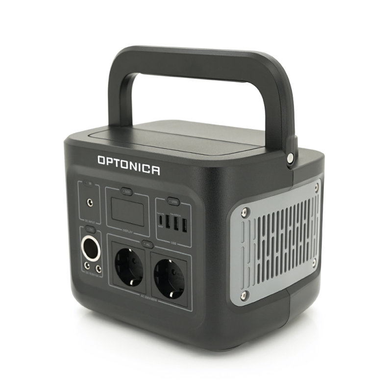 Зарядна станція Optonica B400-A1. Ємність 320Wt/h, Потужність 400Вт. Out:2xAC230, 2хDC13.3V/10A, USB-3x5V/2.4A, Type-C 60W(PD), 237х195х190мм. 5.9кг