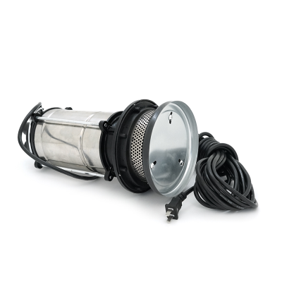 Занурювальний насос, 1100W, 220V, до 4м³/год, підйом до 26м, 25мм, нержавіюча сталь, 410х195х225 мм, 11 кг. + перехідник