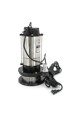 Занурювальний насос, 1500W, 220V, до 4 м³/год, підйом до 30 м, 25мм, нержавіюча сталь + перехідник