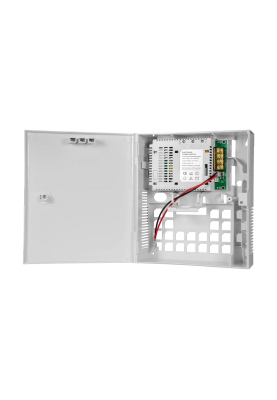 Джерело безперебійного живлення в пластиковому боксі PSU-1205LED(P), 12В/5Ач під акб 7Ач (1.2Ач струм заряду) 228х195х78 мм