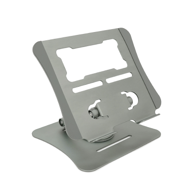 Настільна підставка для планшета MR-360, кут нахилу до 90 °, поворот 360 °, корпус метал, 245х205мм, 0,89 кг, Silver, Box