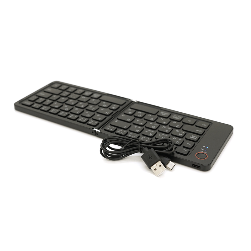 Клавіатура бездротова B023, розкладна, 67 клавіш, (Eng/Pyc), 2.4G, 280x92mm, Black, Box