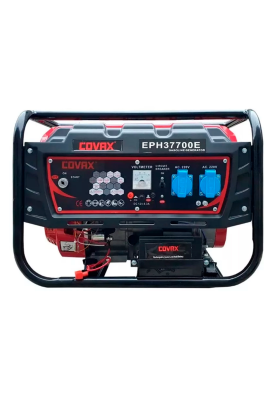 Генератор бензин COVAX ЕРН37700Е, однофазний 220V, 50Hz, 2,8KVA(3,0KW), об'єм 15л