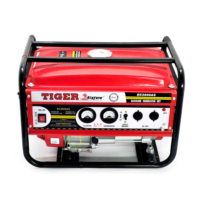 Генератор бензин TIGER EC3500AS, однофазний 220V, 50Hz, 2,5KVA(2,7KW), об'єм 15л